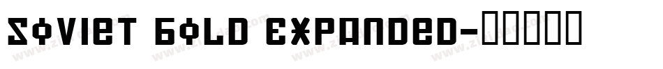 Soviet Bold Expanded字体转换